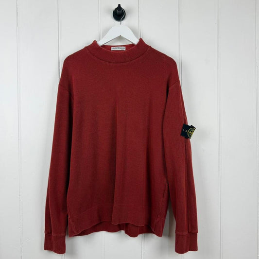 Early 2000’s Stone Island Ribbed Cotton Jumper (XL)