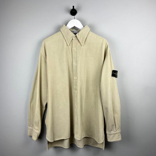 90’s Stone Island Corduroy Shirt (XL)