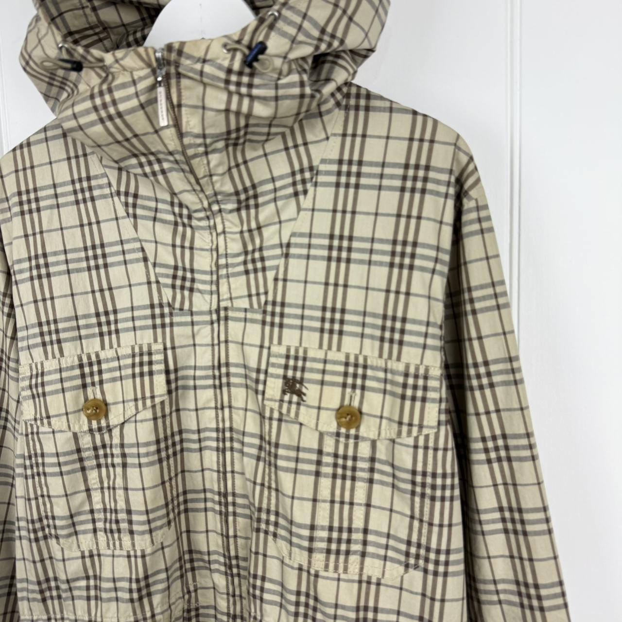 Burberry Checkered Parka Jacket (L)