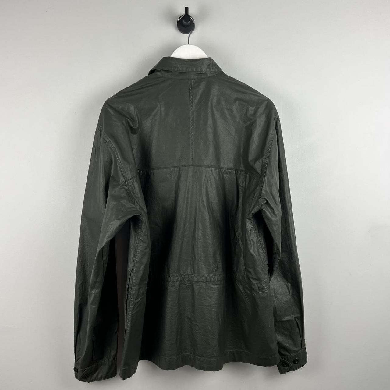 Stone Island Spell out Wax Zip Overshirt (XL)