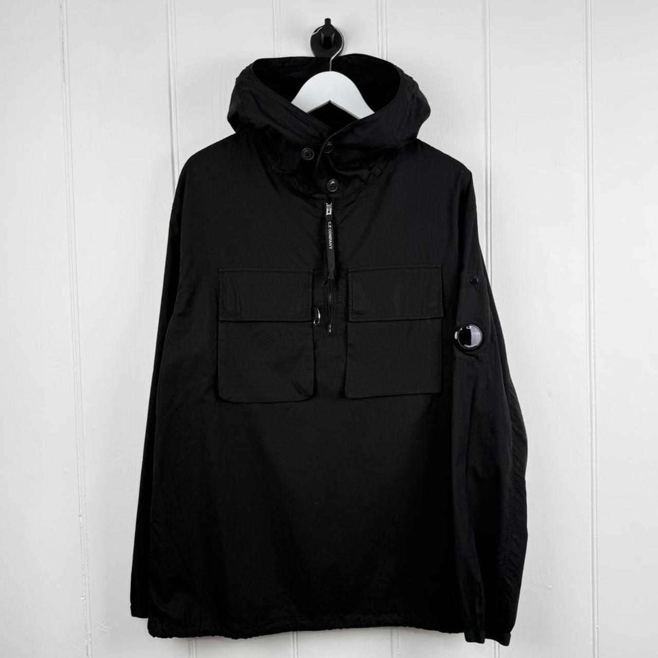 C.P. Company Lens Sleeve Overhead Smock Jacket Black (L)