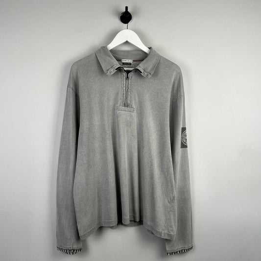 00’s Stone Island Logo Q Zip Jumper (XL)