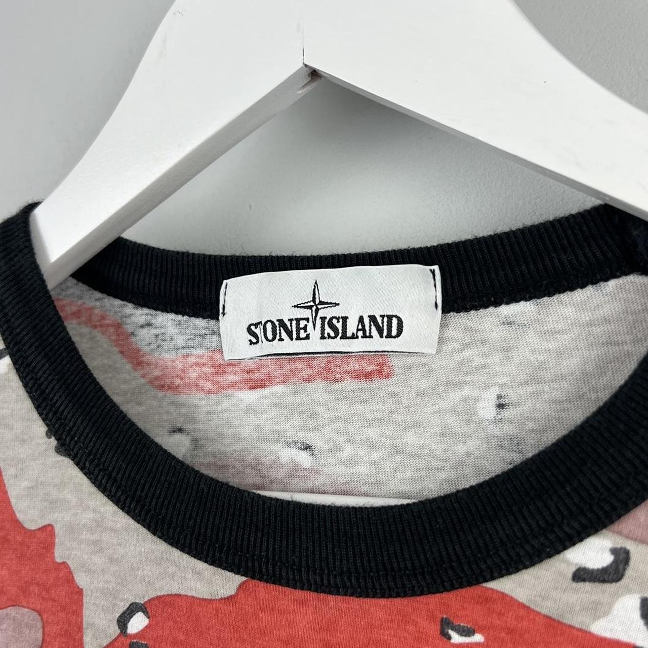 Stone Island Pink Camo Logo T-shirt (L)