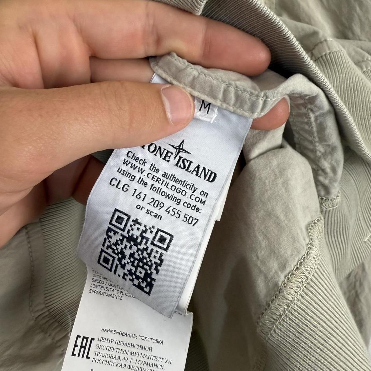 Stone Island Ghost Resin Cotton Sweatshirt (M)