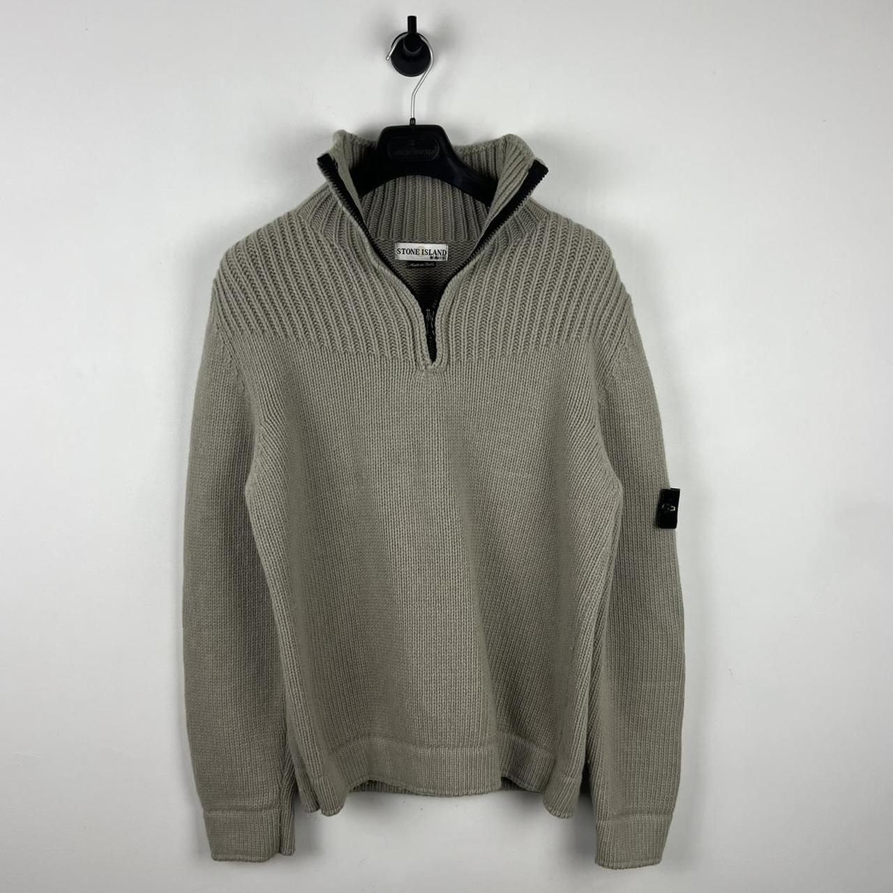 Stone Island Quarter Zip Knit (L)