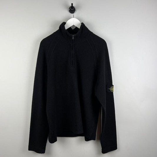 Stone Island Ribbed Knit Q Zip (L)