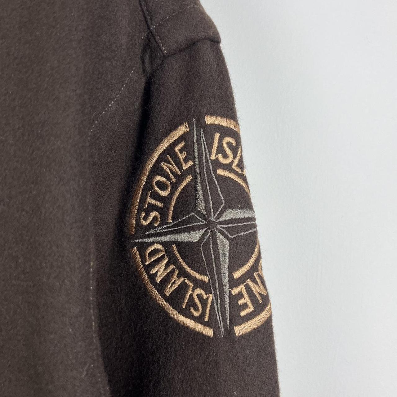 00’s Stone Island Embroidered Logo Wool Shirt (L)