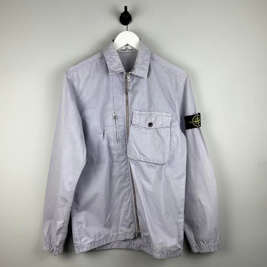 Stone Island Canvas Zip Over Shirt (M)