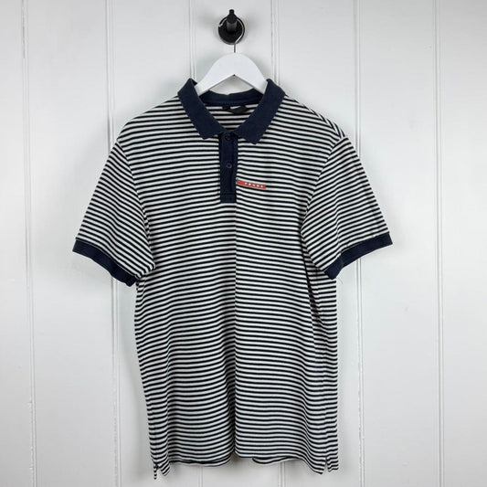 Prada Sport Logo Polo Shirt (L)