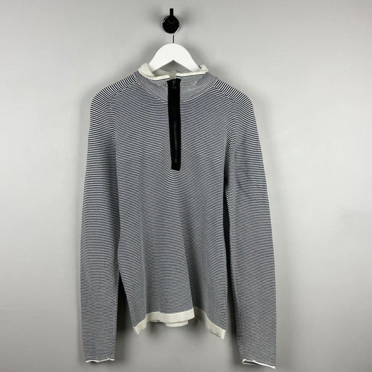 00s Stone Island Striped Q Zip Jumper (M)