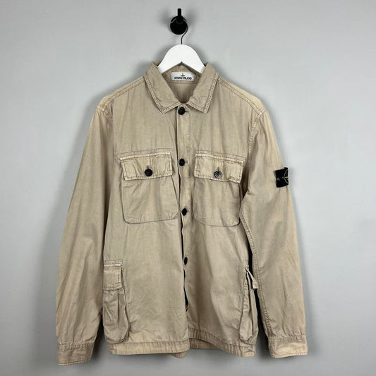 Stone Island Washed Canvas Multipocket Overshirt (M)