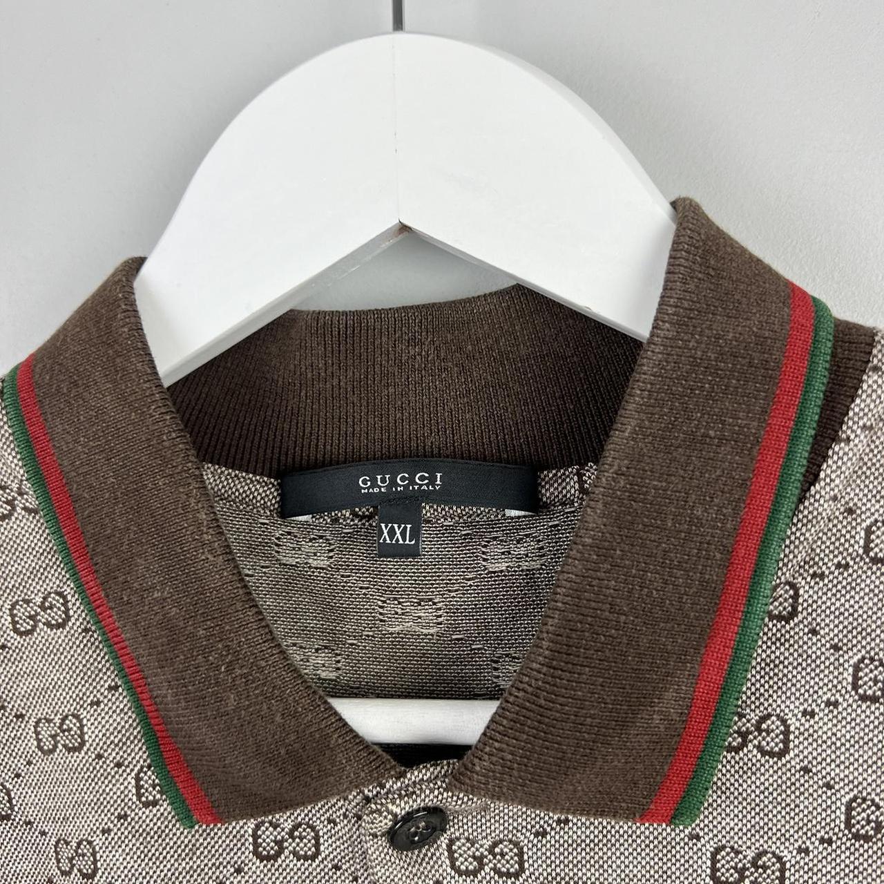 00’s Gucci Monogram Polo Shirt (XL)