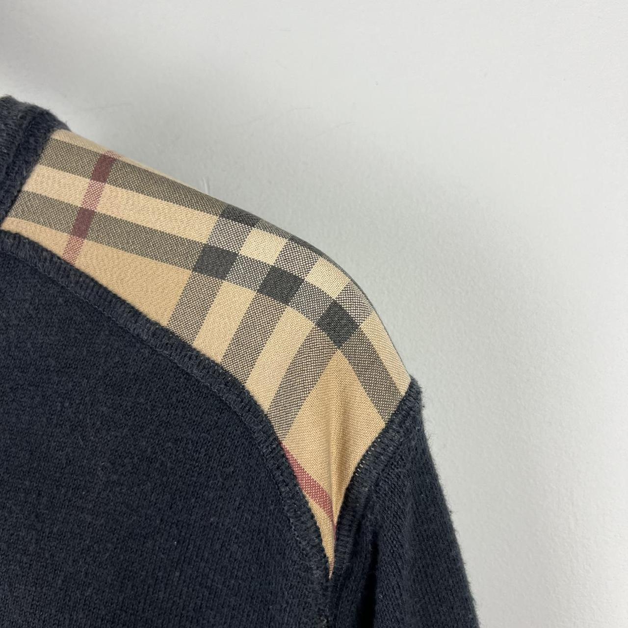 90’s Burberry Checkered Shoulder Jumper (S/M)