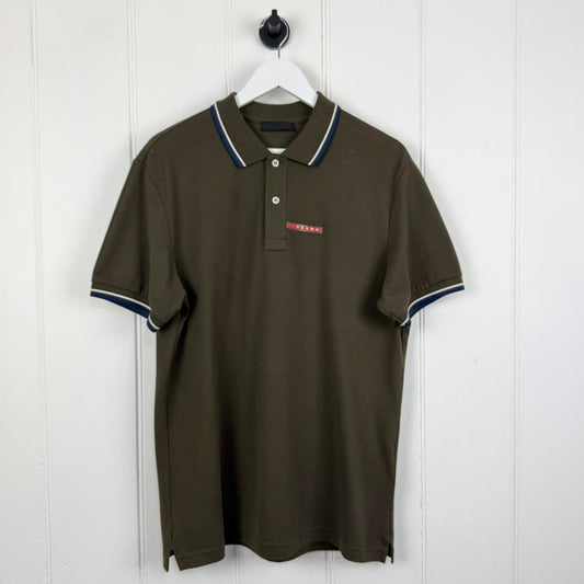 Prada Sport Logo Polo Shirt (XL)