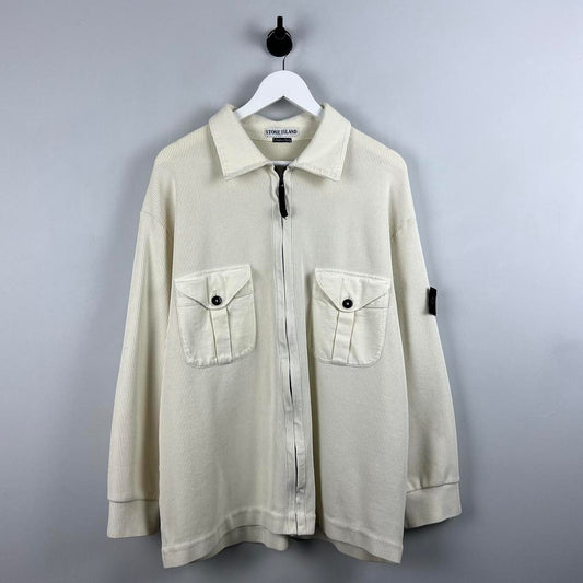 2000’s Stone Island Ribbed Collared Jacket (XL)