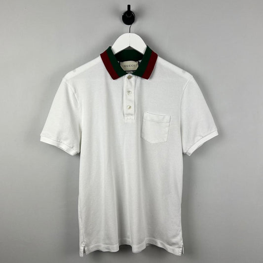 Gucci Web Logo Polo Shirt (L)