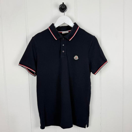 Moncler Polo Shirt Navy Blue