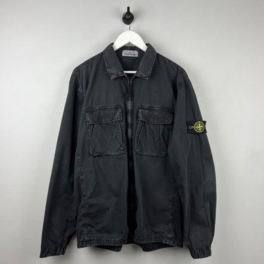 Stone Island Canvas Over Shirt (XXL)