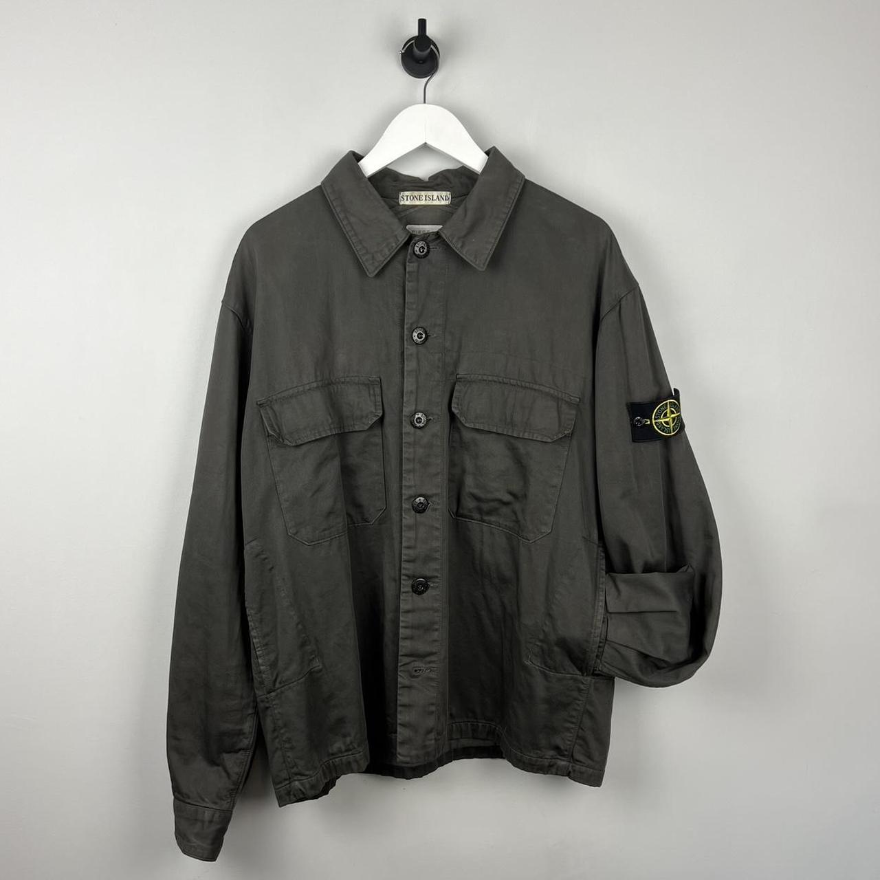 Stone Island Raso Gommato Button Over Shirt (L)