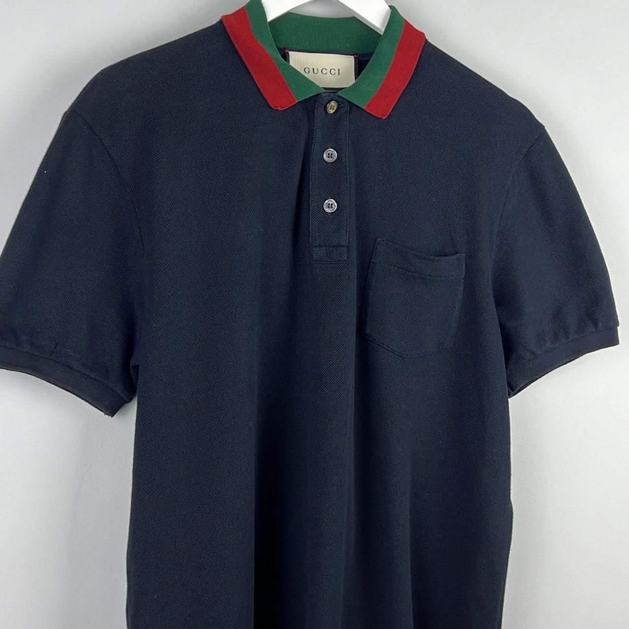 Gucci Web Collar Polo Shirt (L)