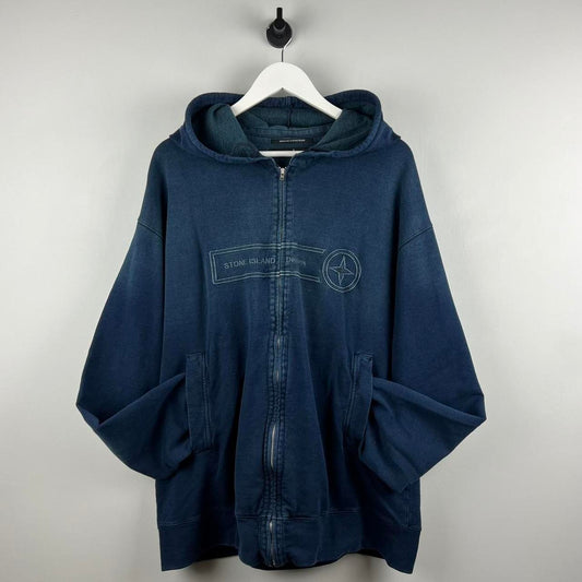 Stone Island Denims Logo Hoodie (XXL)