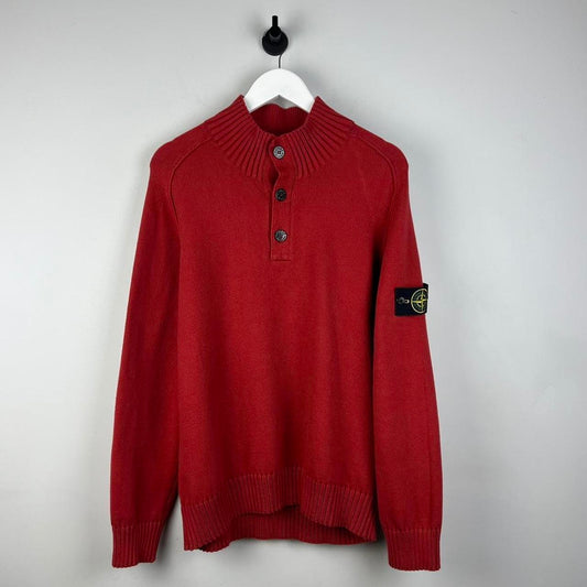 00's Stone Island Button Up Jumper (L)