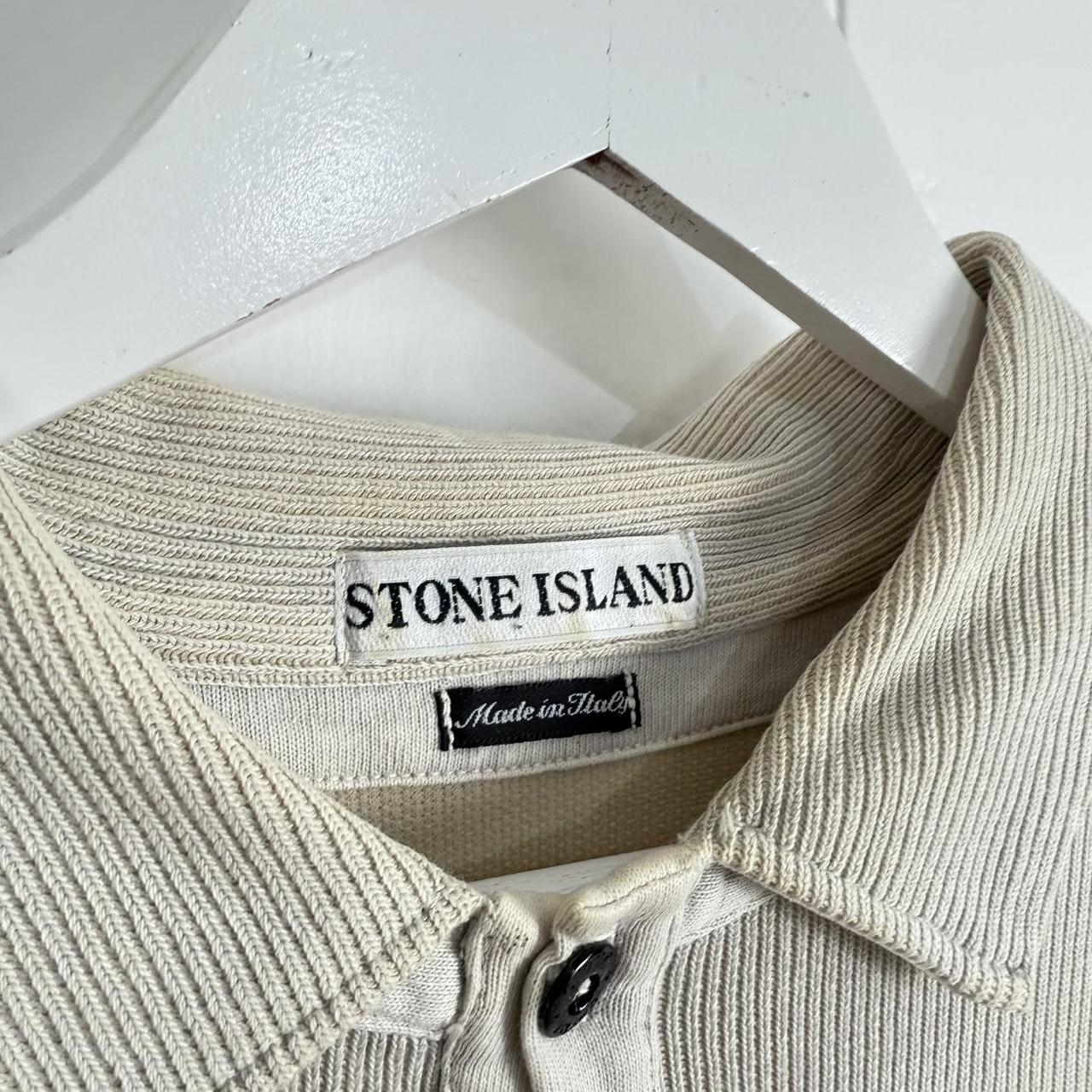 Early 00s Stone Island Ribbed Cotton Jumper (L)