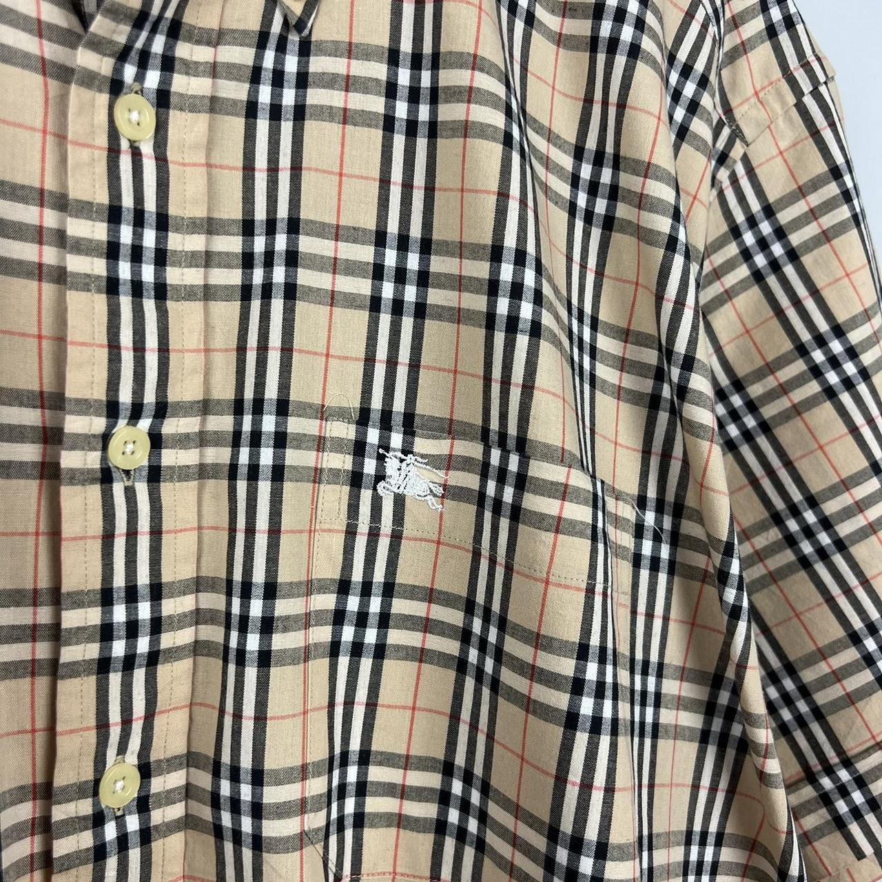 Vintage Burberry Nova Check SS Shirt (XXL)