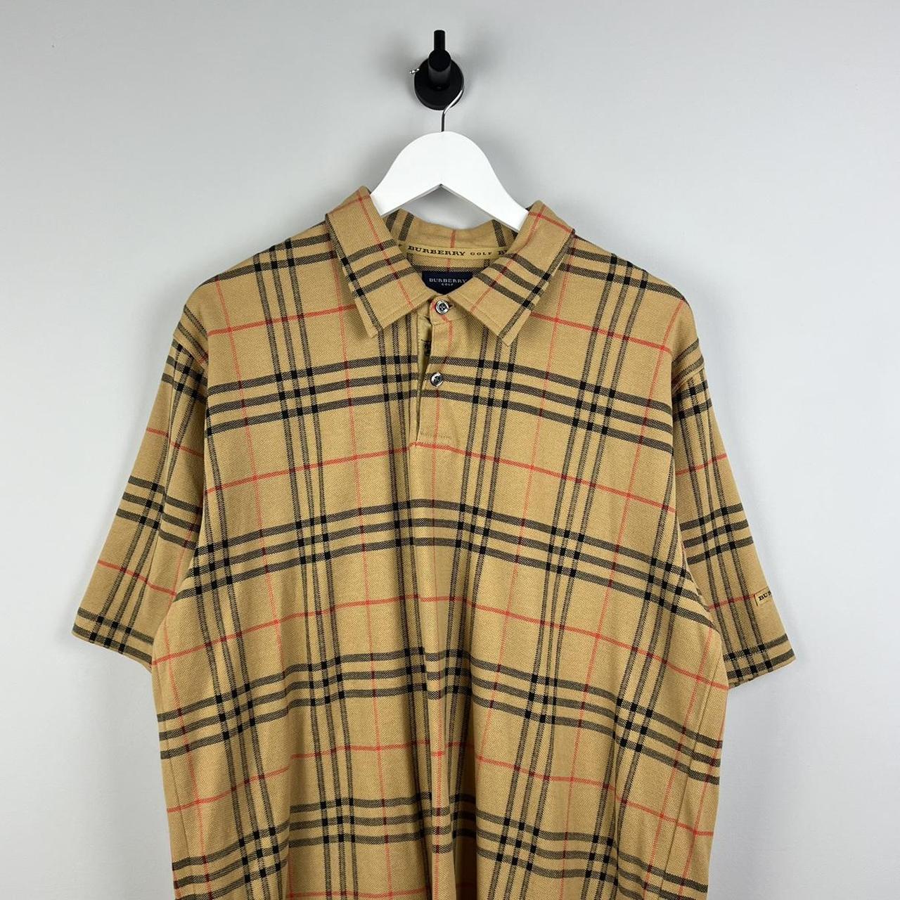 90 s Burberry Golf Polo Shirt L