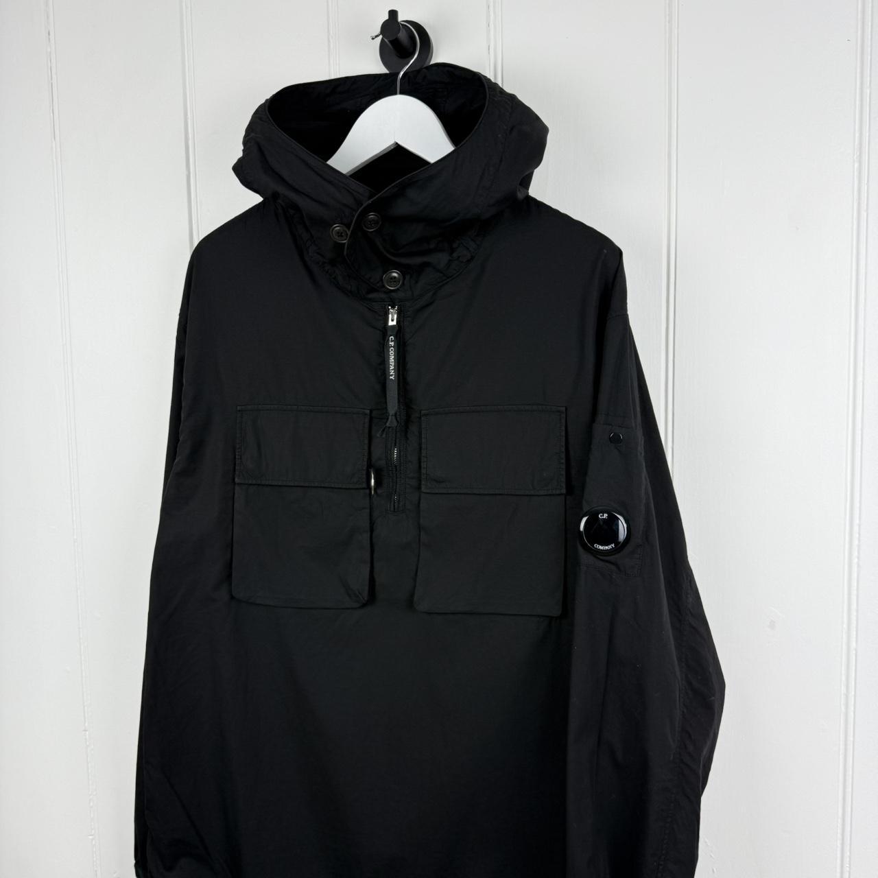 C.P. Company Lens Sleeve Overhead Smock Jacket Black (L)