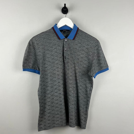 00’s Gucci Monogram Polo Shirt (M)