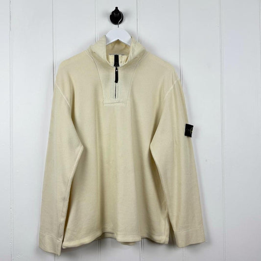 2001 Stone Island Ribbed Cotton Q Zip (L)