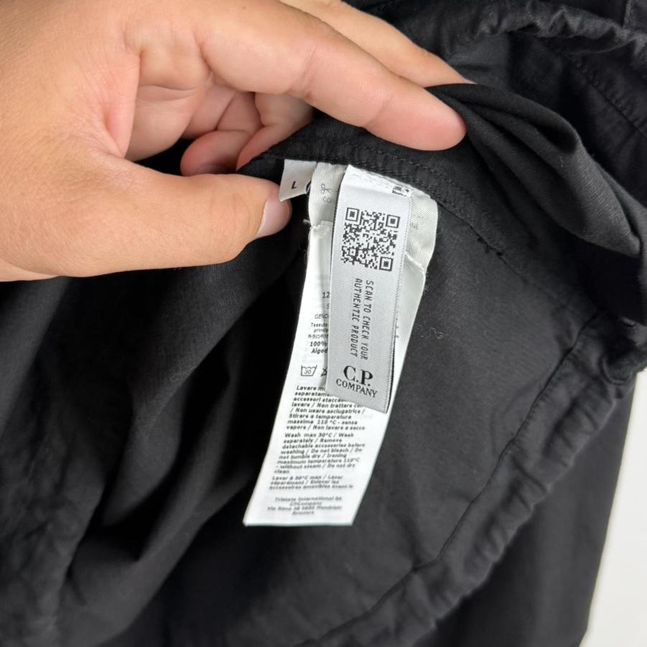 C.P. Company Lens Sleeve Overhead Smock Jacket Black (L)
