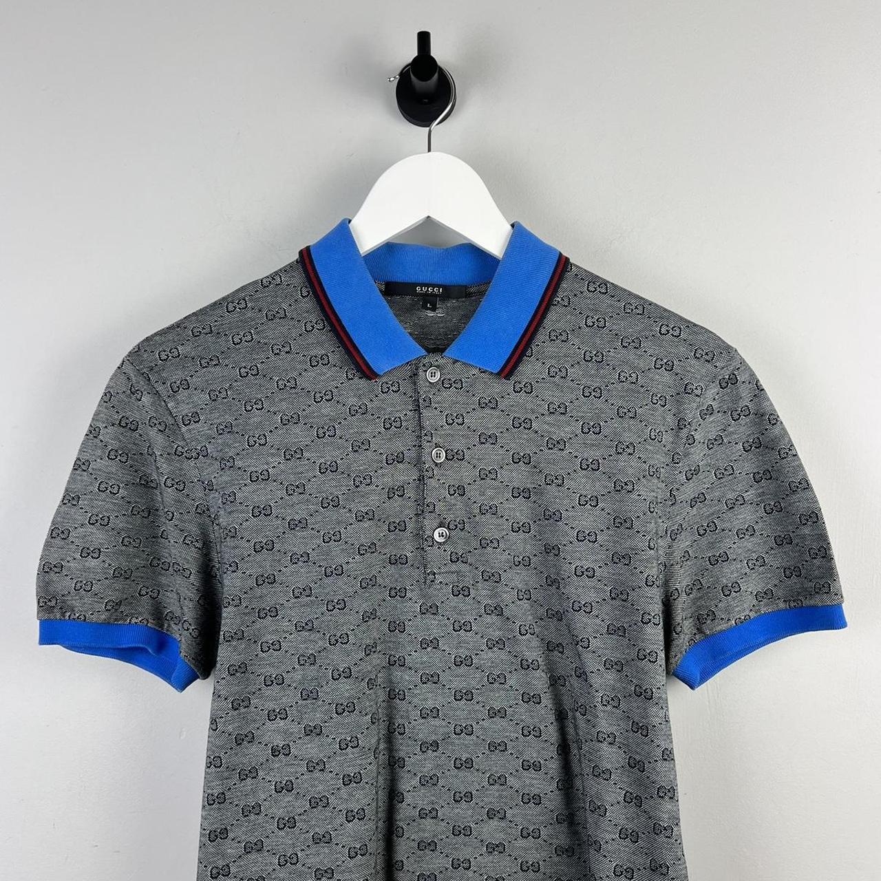 Gucci monogram 2024 polo shirt