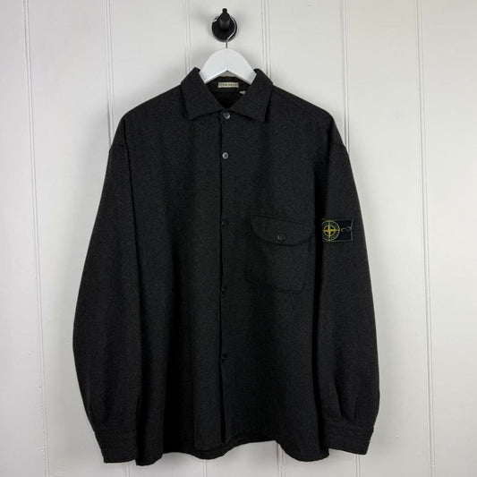 90s Stone Island Wool Over Shirt (L/XL)