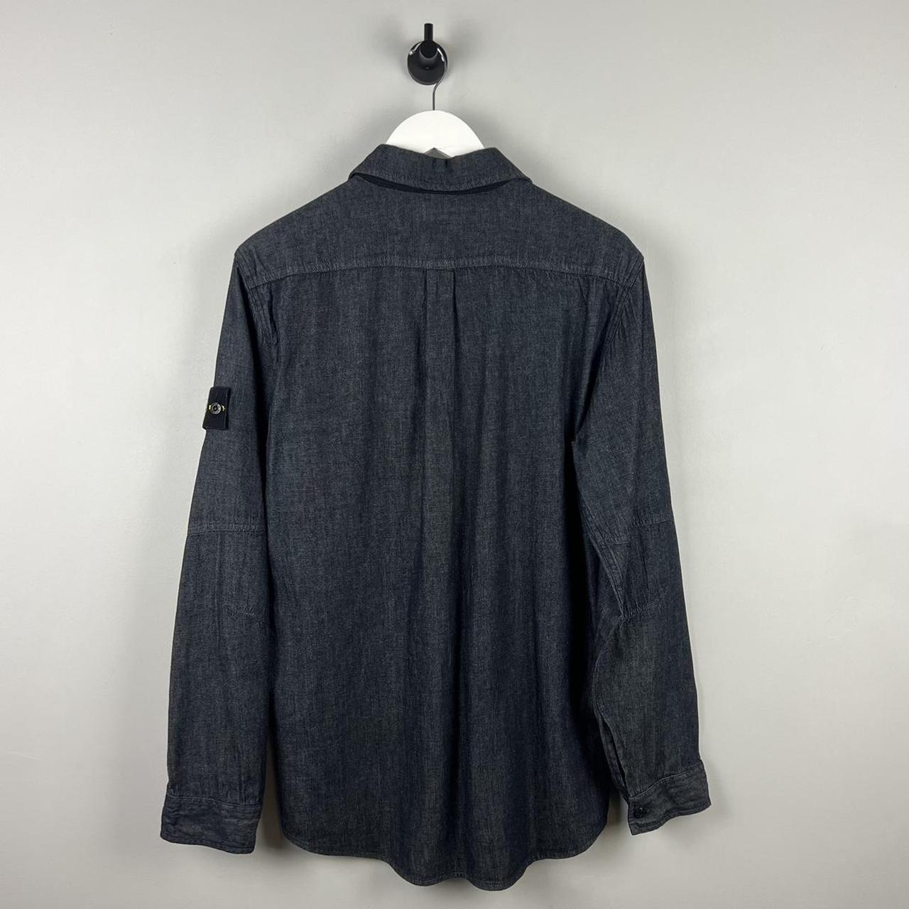 Stone Island Denim Zip Shirt (L)