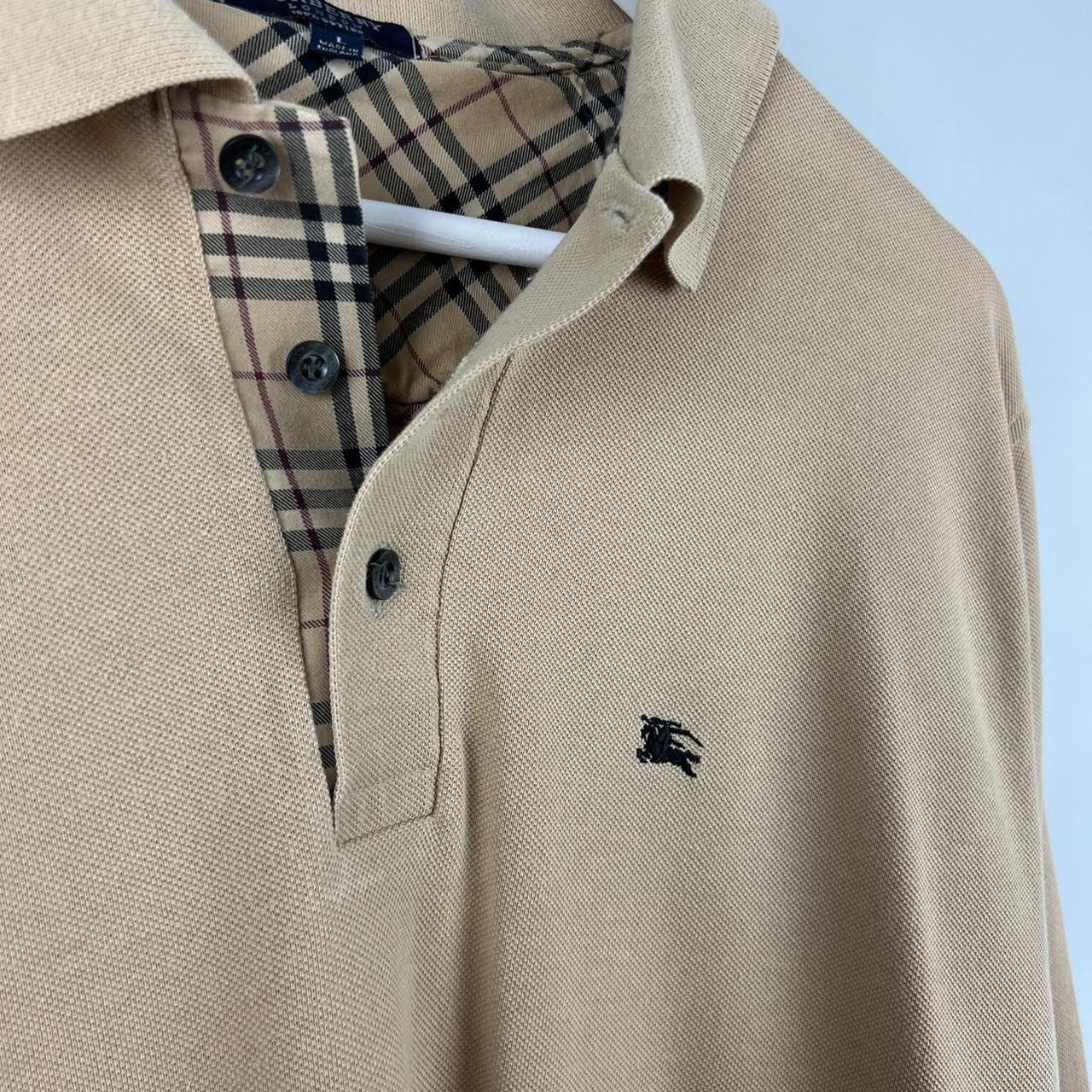 00’s Burberry Nova Check Polo Shirt LS (L)