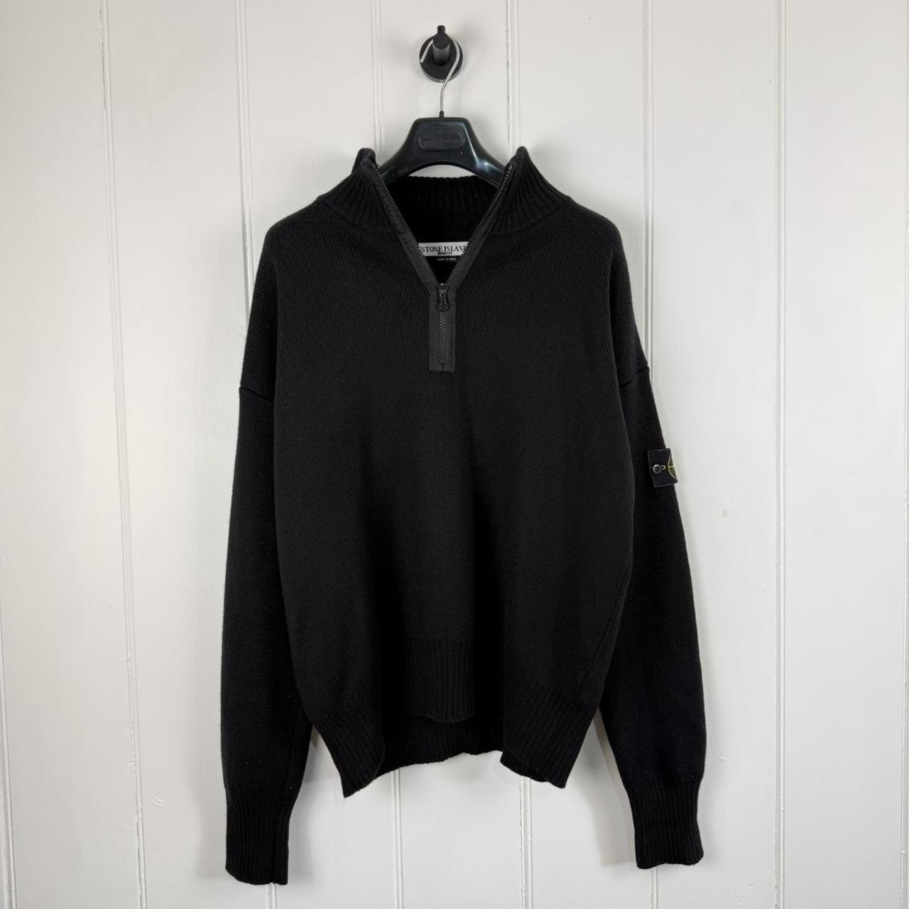 Mid 00s Stone Island Quarter Zip Knit (XL)