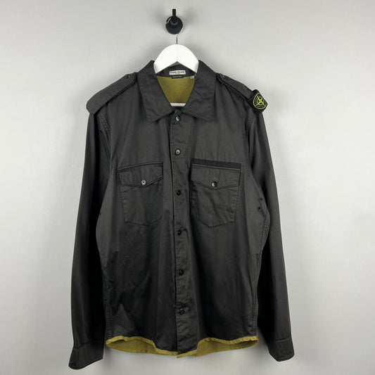 Stone Island Raso Floccato Over Shirt (L)