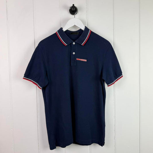 Prada Sport Logo Polo Shirt (L)