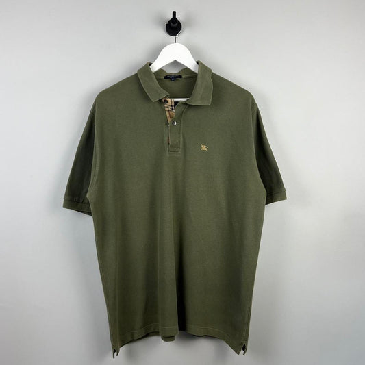 Vintage Burberry Logo Polo Shirt (XL)