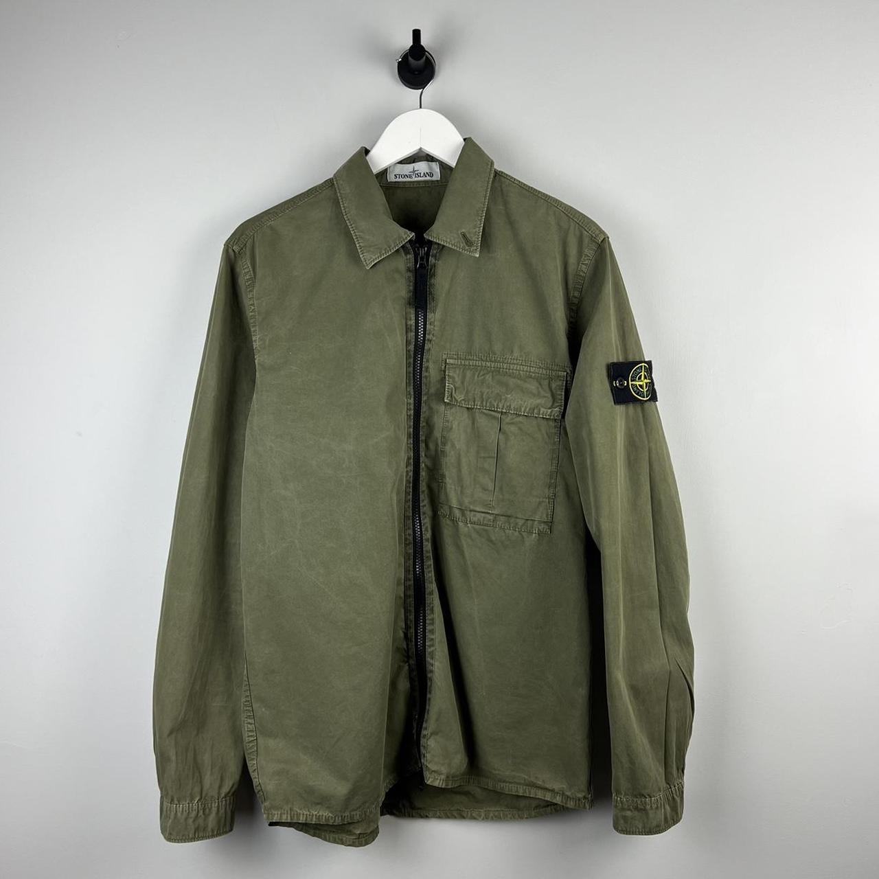 Stone Island Washed Canvas Over Shirt (M)