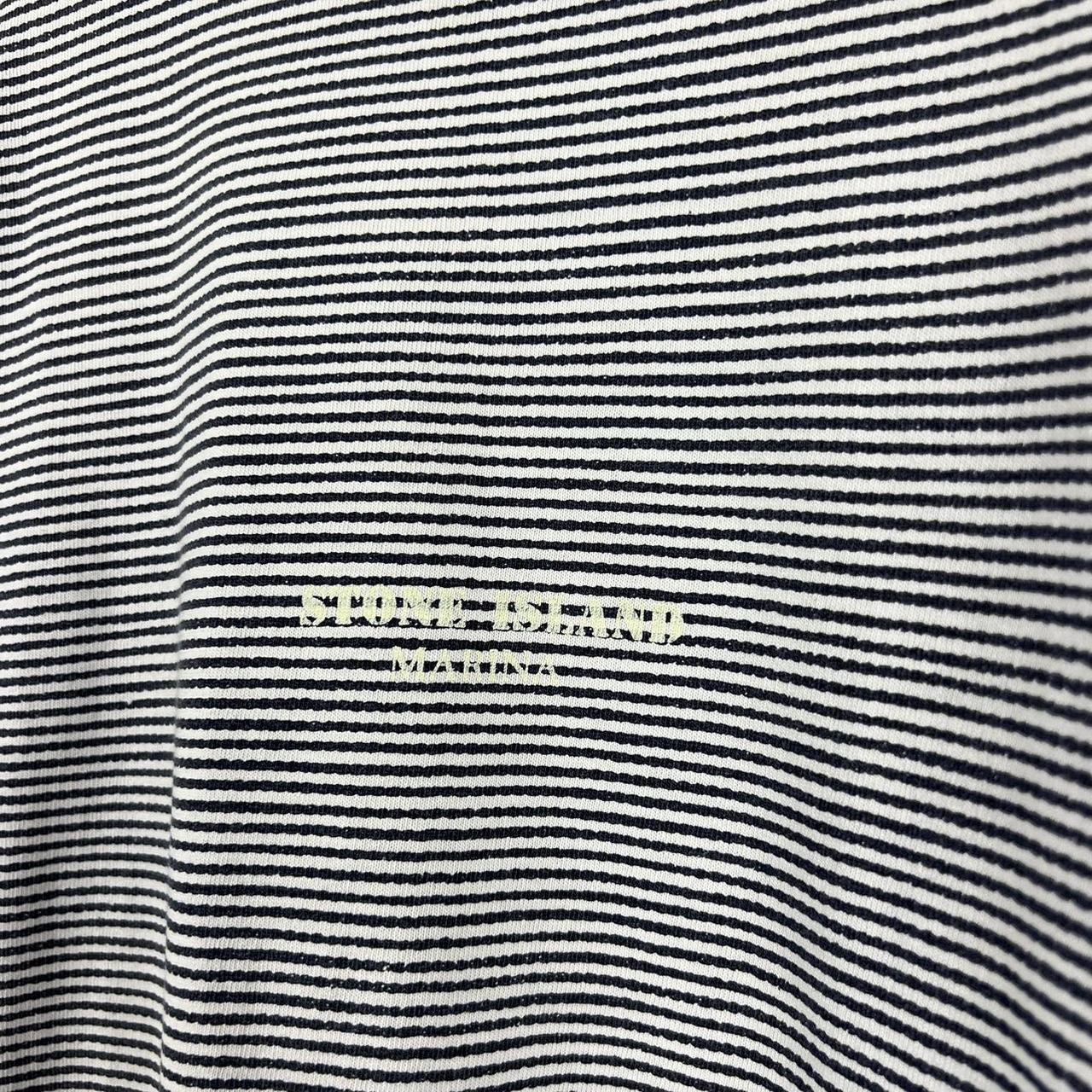 90s Stone Island Marina Striped Long Sleeve (M)