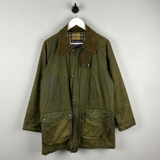 Vintage Burberry Wax Jacket (XL)