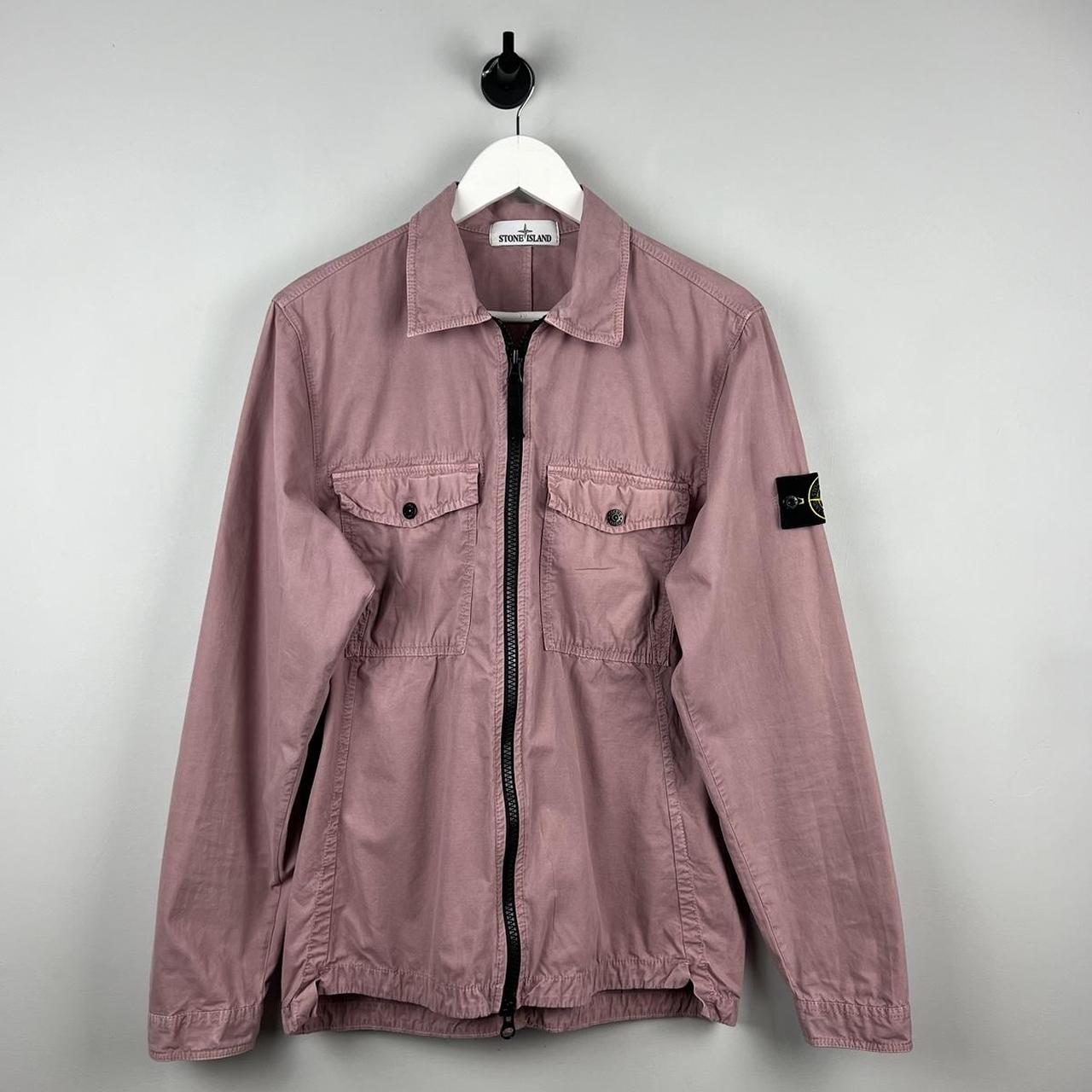 Stone Island Zip Canvas Over Shirt (M)