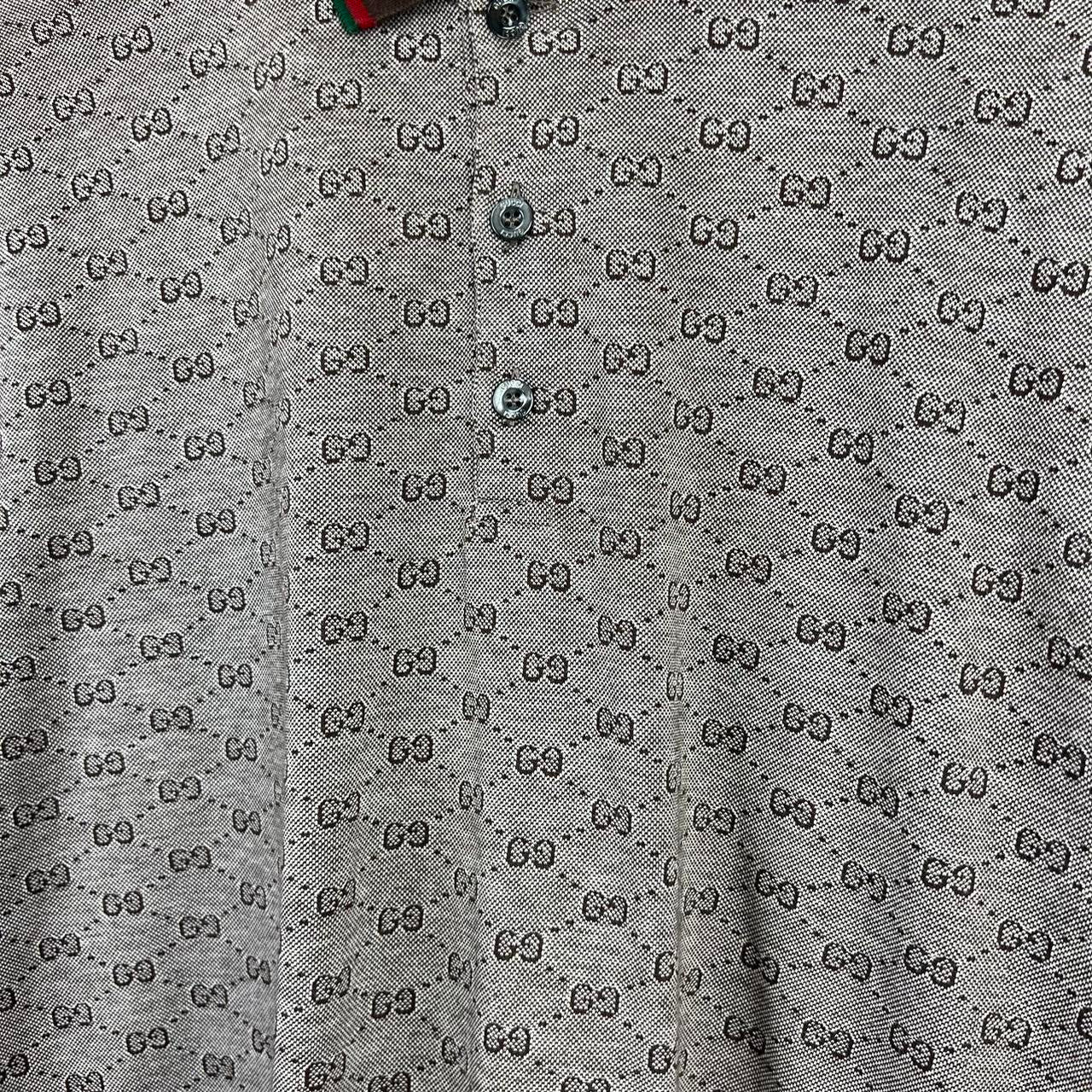 00’s Gucci Monogram Polo Shirt (XL)