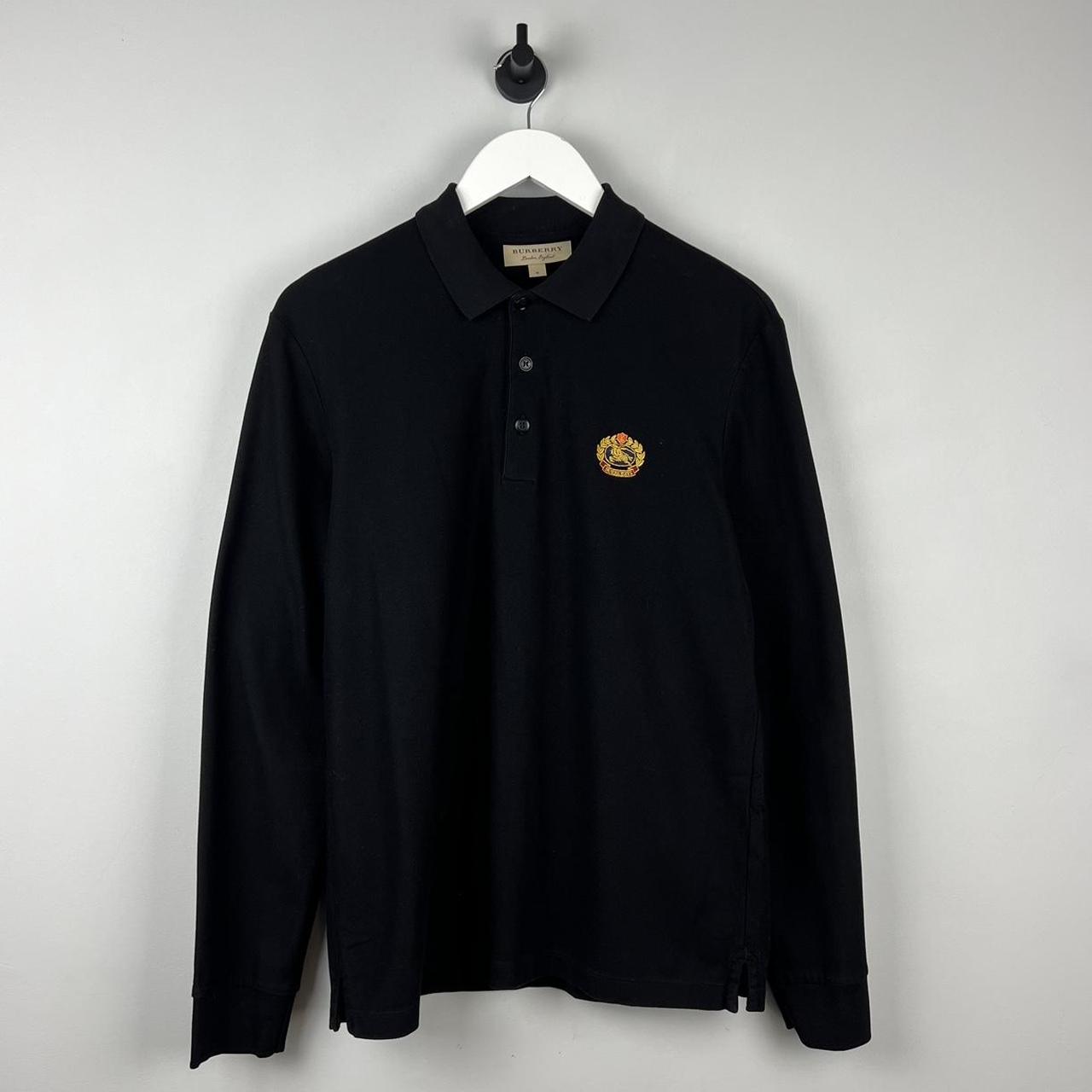 Burberry Logo Polo Shirt LS (M)