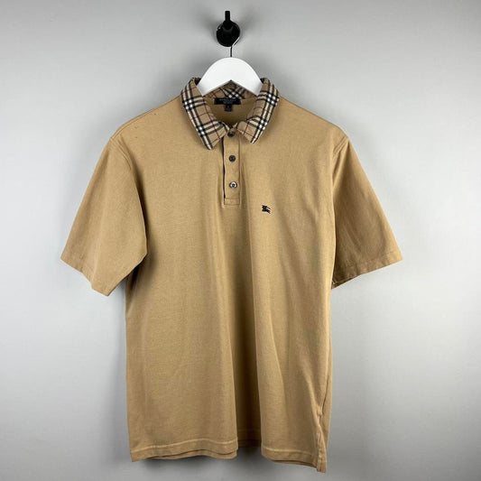 90’s Burberry Nova Check Polo Shirt (M)