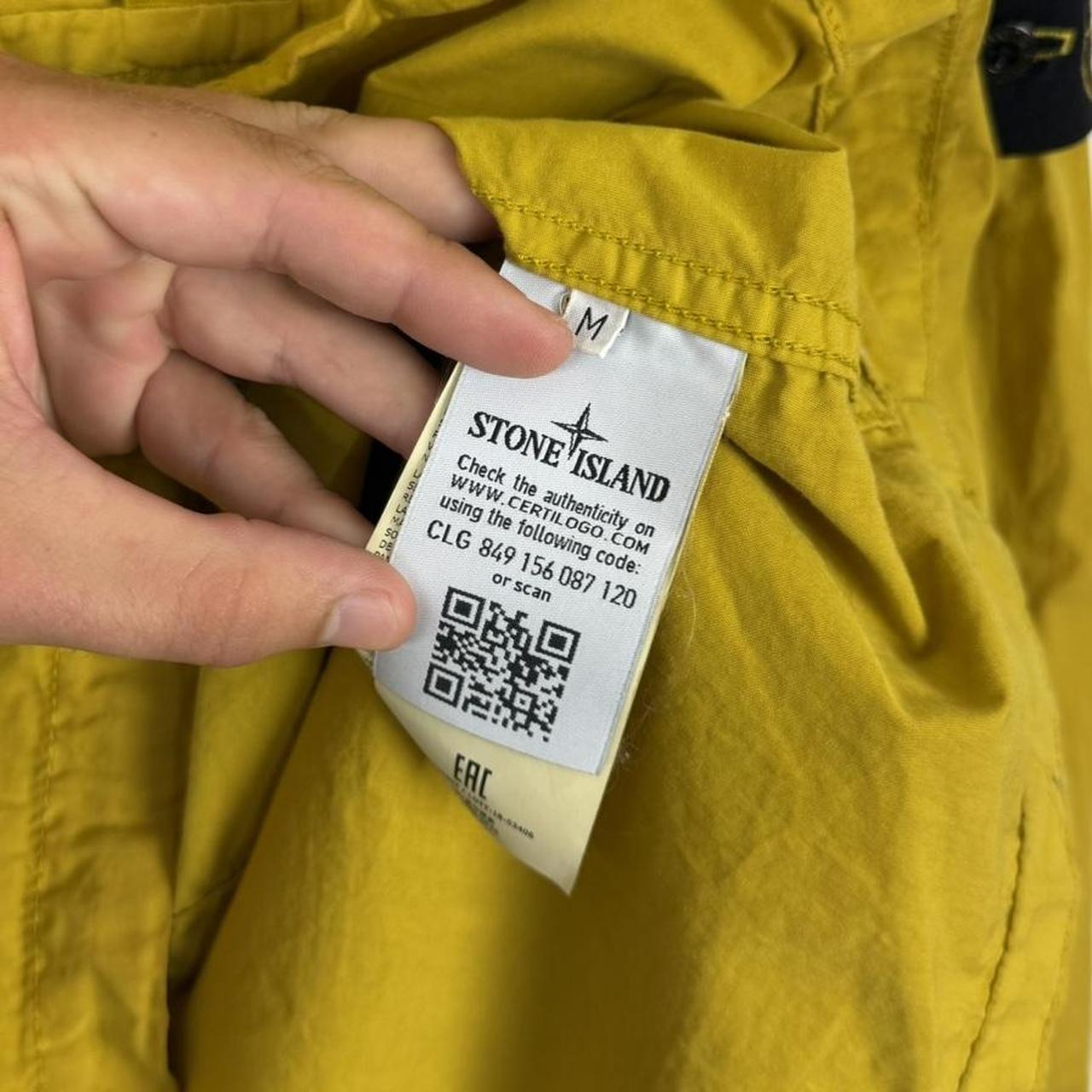 Stone Island Pullover Smock Jacket in Yellow (M)