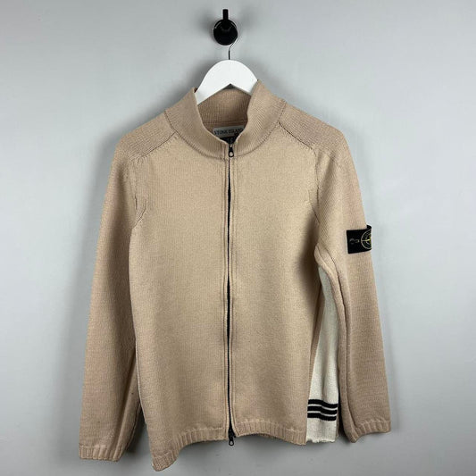 Stone Island Zip Up Knit Jumper (M)